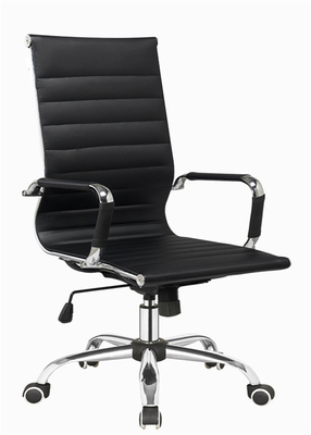 Cadeira moderna do escritório do couro de Brown do desenhista, cadeira ajustável do back office alto