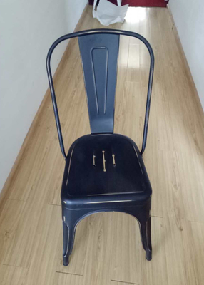 Cadeira moderna de Tolix do metal com espaldar, tamborete altamente traseiro de Tolix para a casa/restaurante